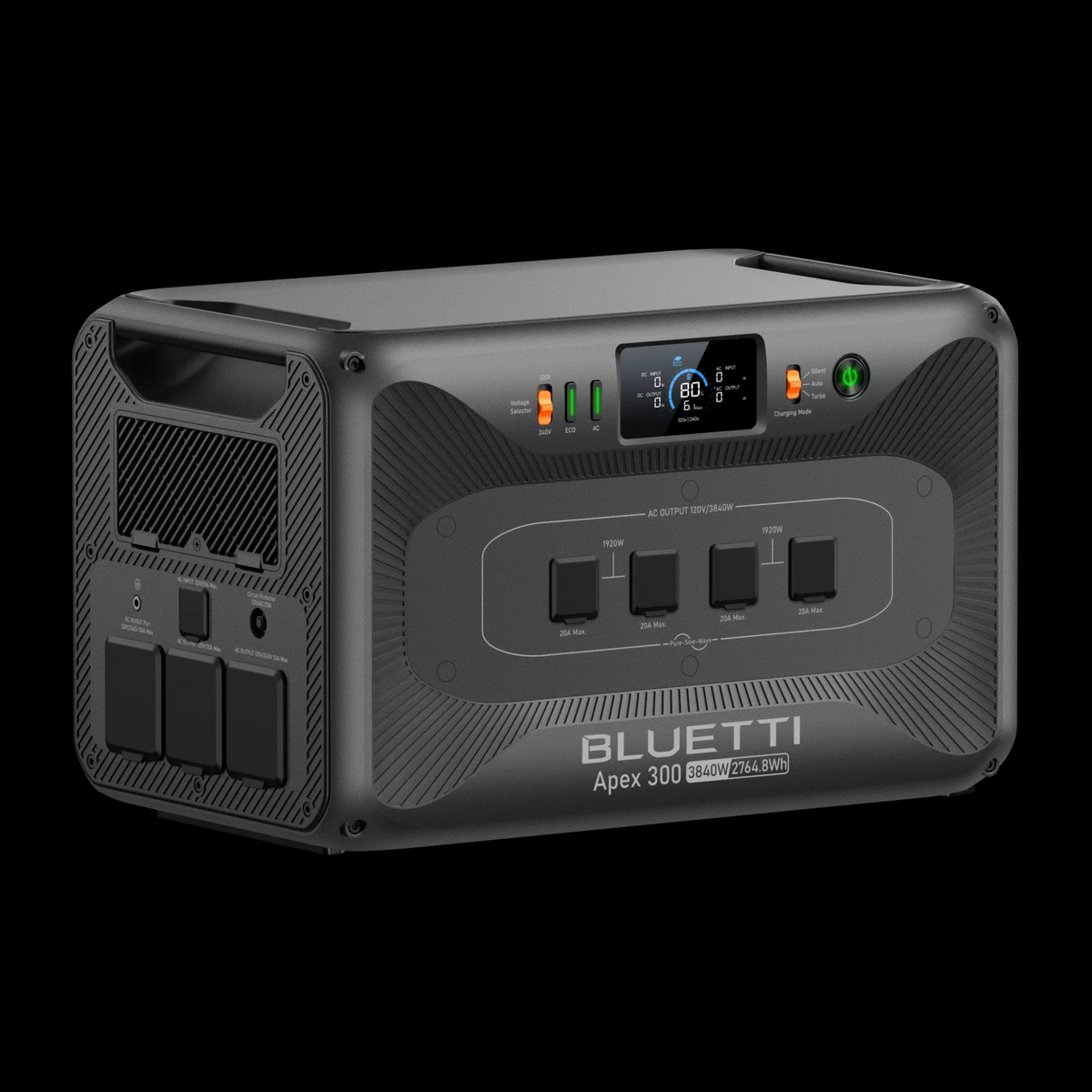 BLUETTI Apex 300 Portable Power Station top view