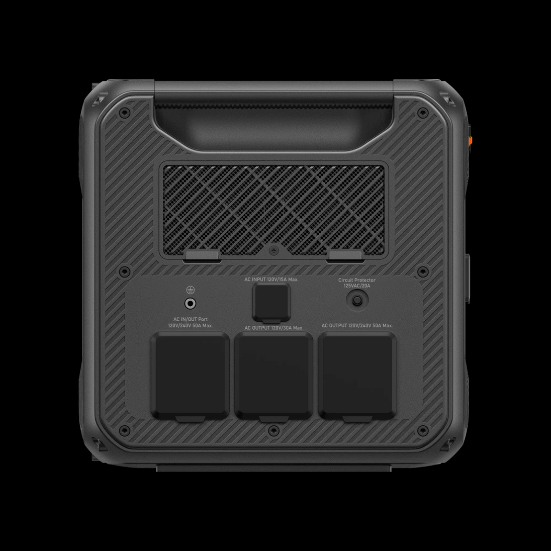 BLUETTI Apex 300 Portable Power Station rear ports view