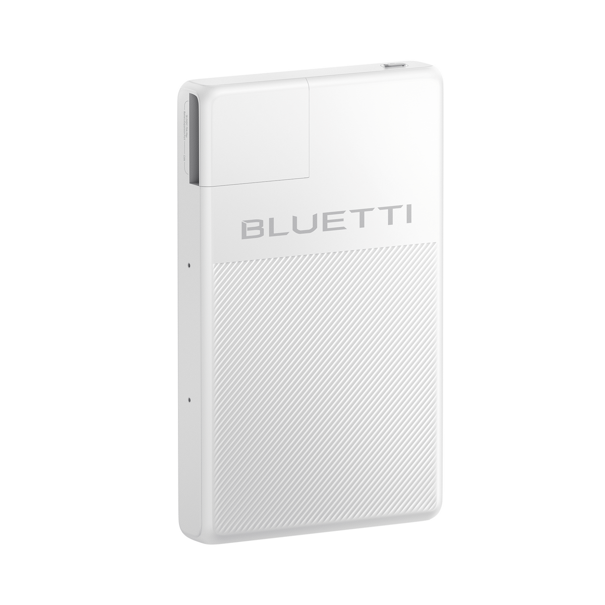 BLUETTI BlueCell 200 expansion battery angled view showing Anderson expansion port