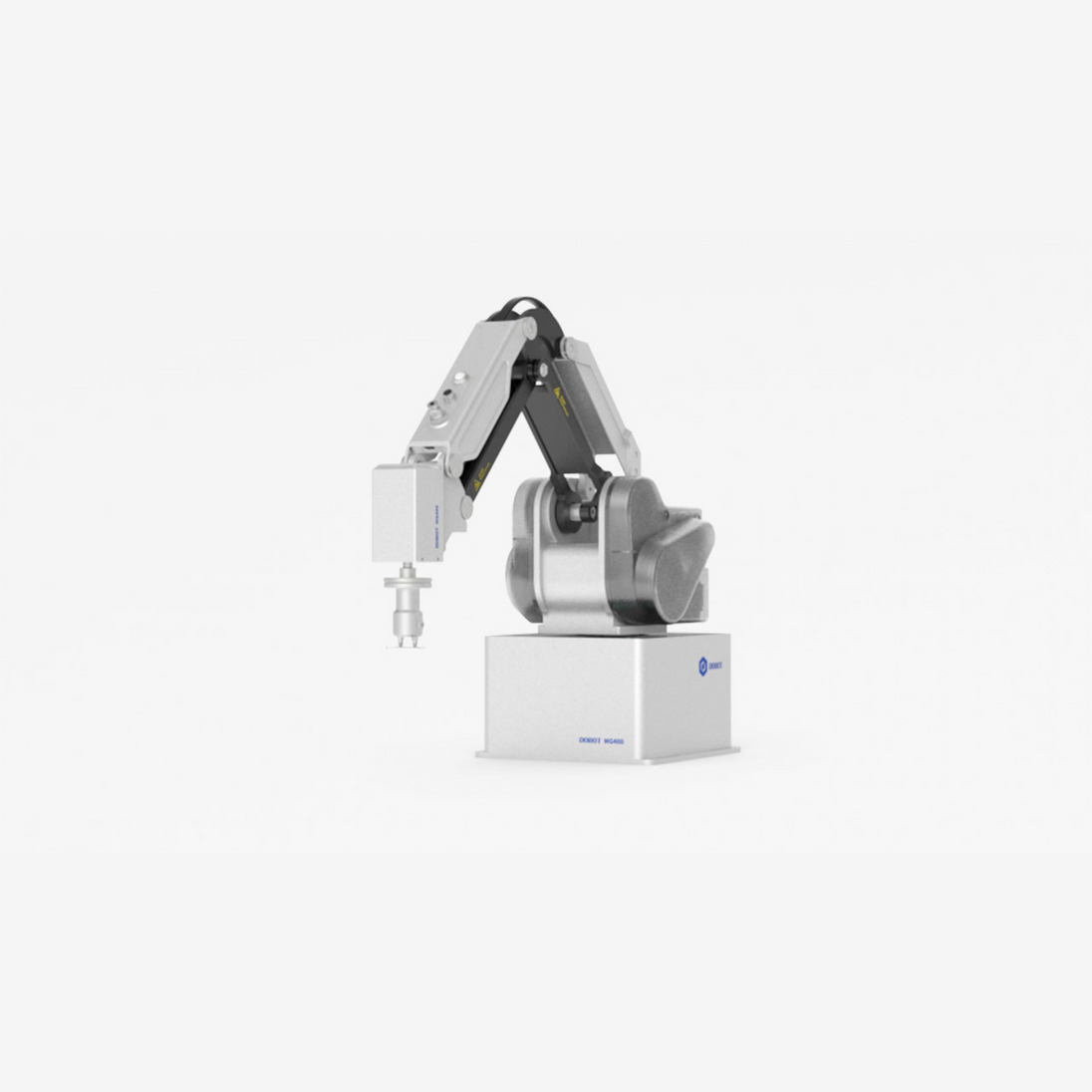 Dobot MG400 4-axis desktop robotic arm angled view