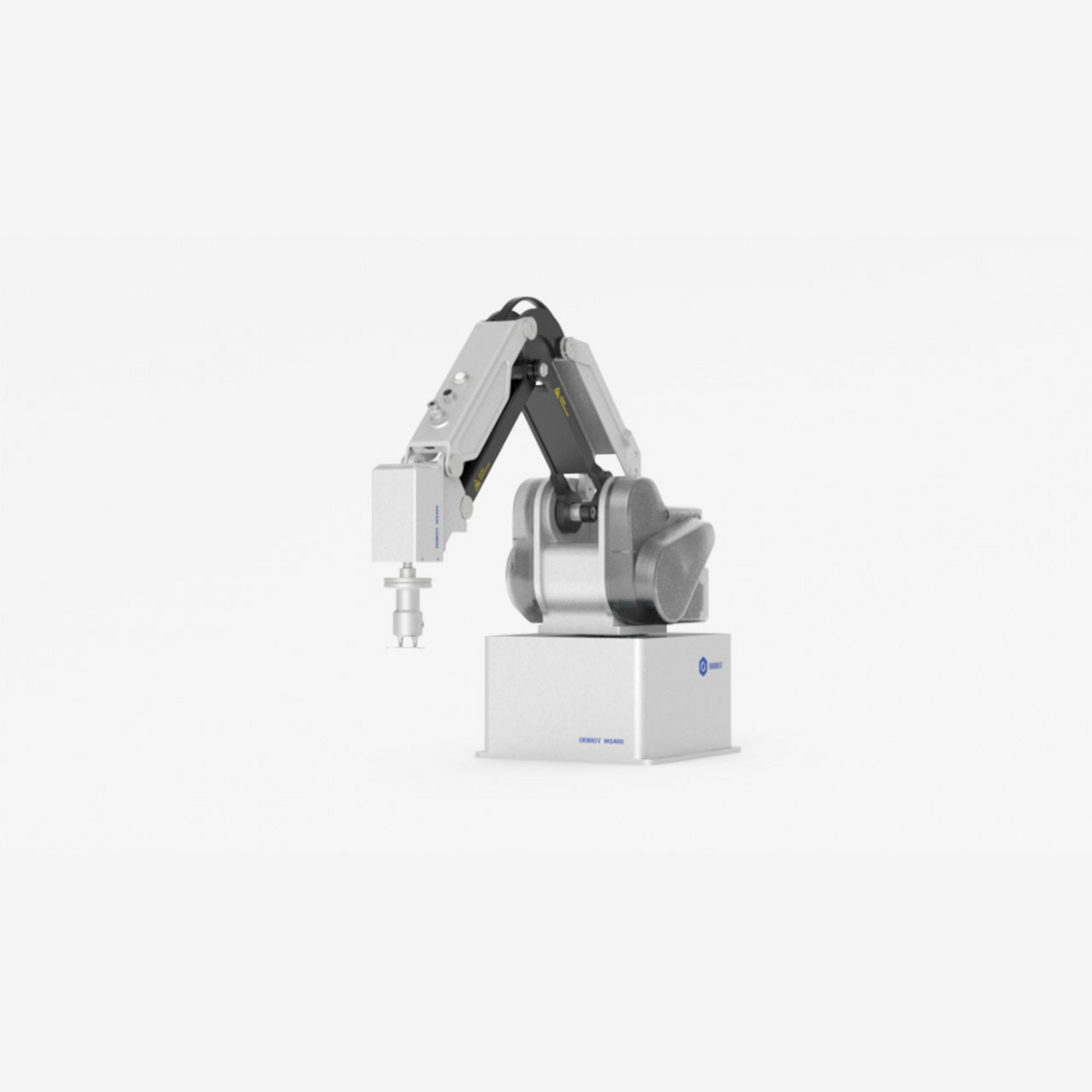 Dobot MG400 4-axis desktop robotic arm angled view