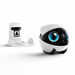 Enabot EBO Air 2S robot three-quarter view with charging dock