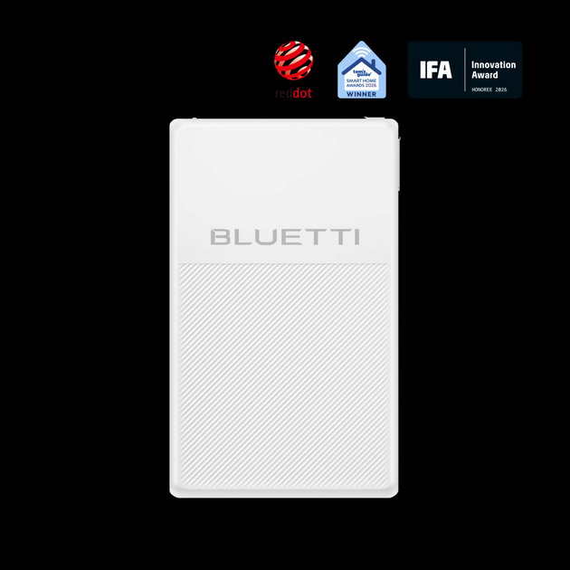 BLUETTI FridgePower with Red Dot and IFA Innovation Award badges