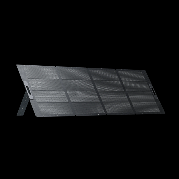 BLUETTI PV350 350W foldable solar panel unfolded with kickstand