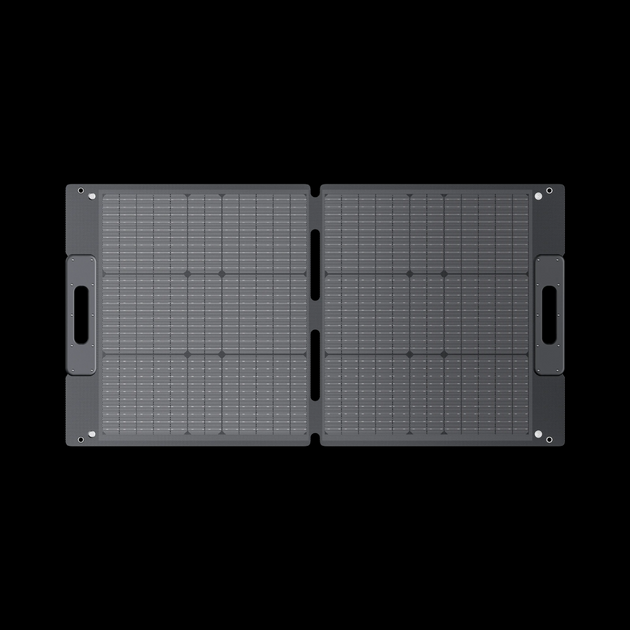 BLUETTI SP100L 100W foldable solar panel unfolded front view