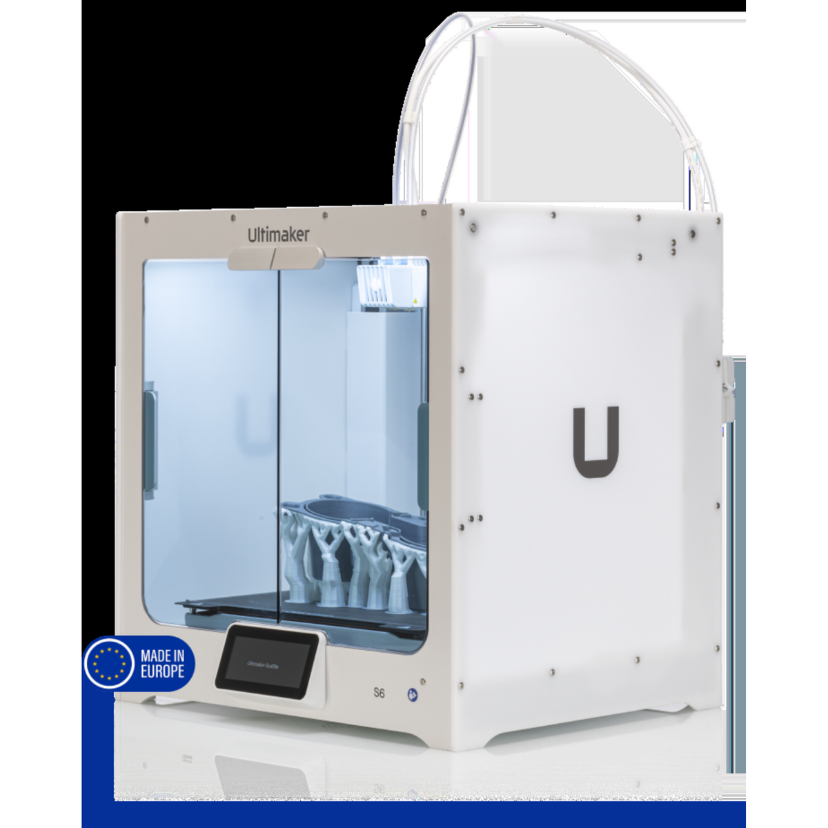 UltiMaker S6 3D printer front view with dual extrusion print head